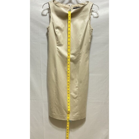 Le Souk Womens 38 (S) Beige Pencil Midi Sleeveless‎ Dress - Picture 4 of 8